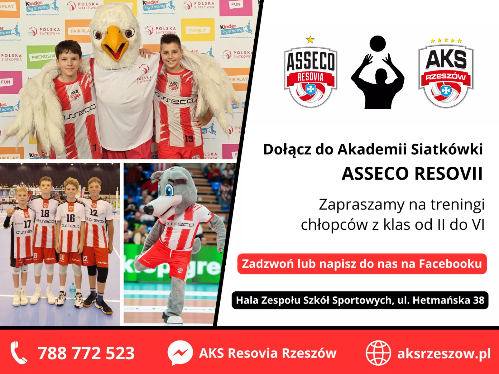 DOŁĄCZ DO AKADEMII SIATKÓWKI ASSECO RESOVII